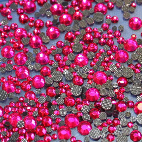 250 rhinestones s16 hotfix 4 mm color n°126 hot pink