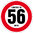 Limited to 56 MPH Vehicle Speed Restriction Bumper Printed Sticker Car Van 10cm