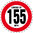 Limited to 155 MPH Vehicle Speed Restriction Bumper Printed Sticker Car Van 10cm