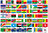 lot 63 AFRICA FLAG STICKERS