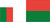 MADAGASCAR 4X drapeau sticker autocollant vinyle