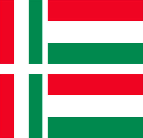 HUNGARY 4X flag adhesive vinyl stickers