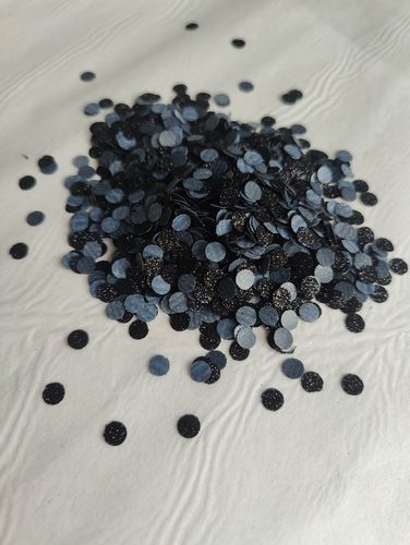 100x Iron On Dots BLACK 0.5cm
