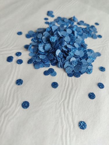 100x Iron On Dots BLUE 0.5cm