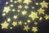 Assortiments de 30 étoiles thermocollant hotfix GLITTER couleur OR Bling de 1 à 3 CM