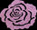 ROSE rose Glitter 7 cm Patch hotfix custom