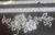 COURONNE FLEURS ARGENT SILVER Patch termocollant hotfix Glitter 13 cm