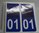 2 Sticker style AUTO Plaque Bleu département 66 OC