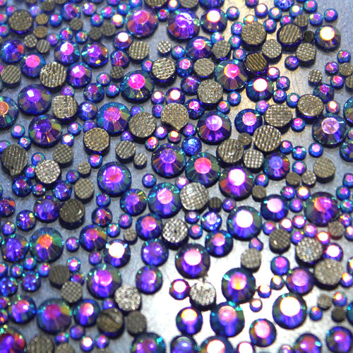 1000 rhinestones hotfix s06 color N°204 AB violet 2,1mm