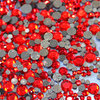 1000 rhinestones hotfix s06 color N°125 red 2,1mm