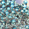 1000 Strass s6 hotfix 2,1mm couleur n°132 turquoise clair