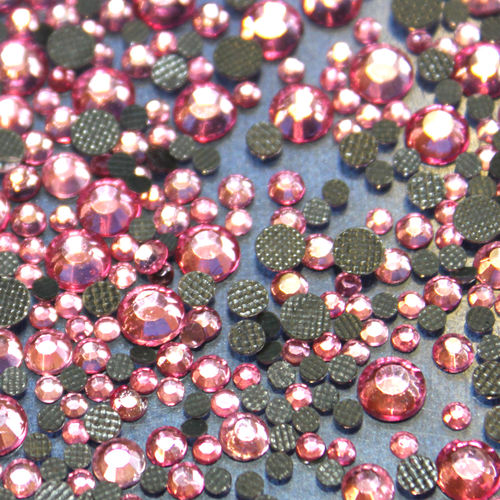 250 rhinestones s16 hotfix 4 mm color n°124 pink