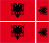 ALBANIE 4 stickers