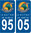 Département PERSONNALISATION AUTO 12 stickers 6 paires coté droit