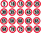 Limitation cercle rouge 10cm Vitesse 15 MPH