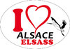 ALSACE STICKER OVALE x 2