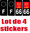 4 Stickers style AUTO Plaque Noir F+département 66