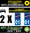 2 Stickers réfléchissant style AUTO Plaque département 01