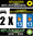 2 Stickers réfléchissant style AUTO Plaque département 13