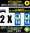 2 Stickers réfléchissant style AUTO Plaque département 14