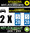 2 Stickers réfléchissant style AUTO Plaque département 28