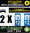 2 Stickers réfléchissant style AUTO Plaque département 972