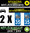 2 Stickers réfléchissant style AUTO Plaque département 35
