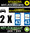 2 Stickers réfléchissant style AUTO Plaque département 43