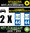 2 Stickers réfléchissant style AUTO Plaque département 44