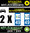 2 Stickers réfléchissant style AUTO Plaque département 49
