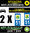 2 Stickers réfléchissant style AUTO Plaque département 51