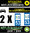 2 Stickers réfléchissant style AUTO Plaque département 53