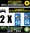 2 Stickers réfléchissant style AUTO Plaque département 56