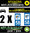 2 Stickers réfléchissant style AUTO Plaque département 58