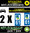2 Stickers réfléchissant style AUTO Plaque département 61