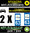 2 Stickers réfléchissant style AUTO Plaque département 63