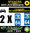 2 Stickers réfléchissant style AUTO Plaque département 64