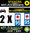 2 Stickers réfléchissant style AUTO Plaque département 95
