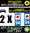 2 Stickers réfléchissant style AUTO Plaque département 94