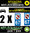 2 Stickers réfléchissant style AUTO Plaque département 67