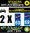 2 Stickers réfléchissant style AUTO Plaque département 69