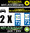 2 Stickers réfléchissant style AUTO Plaque département 72