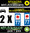 2 Stickers réfléchissant style AUTO Plaque département 77