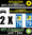 2 Stickers réfléchissant style AUTO Plaque département 79