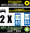 2 Stickers réfléchissant style AUTO Plaque département 85