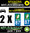2 Stickers réfléchissant style AUTO Plaque département 87