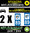 2 Stickers réfléchissant style AUTO Plaque département 89