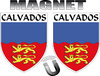 2 Magnets blason du CALVADOS 14