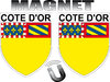 2 Magnets blason de COTE D'OR 21