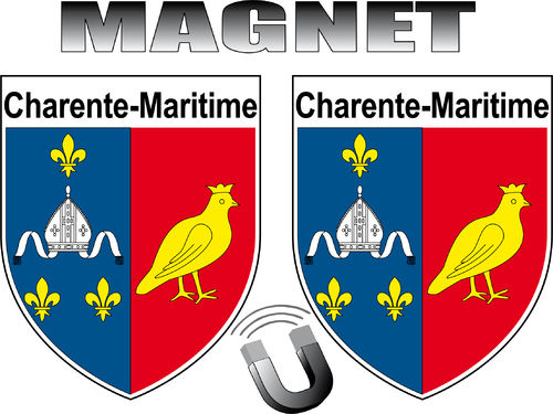 CHARENTE MARITIME MAGNET x 2